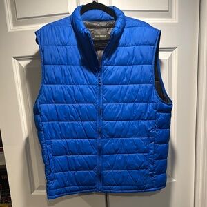 Men's Blue Quilted Vest